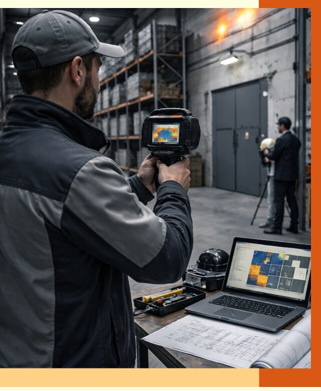 Тепловизионное обследование склада в Железногорске от 6719 руб. | ТепломастерЖлр