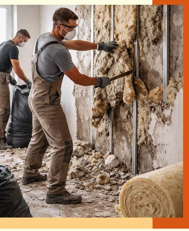 Демонтаж старого утеплителя в Железногорске от 3618 руб. — работы под ключ | ТепломастерЖлр