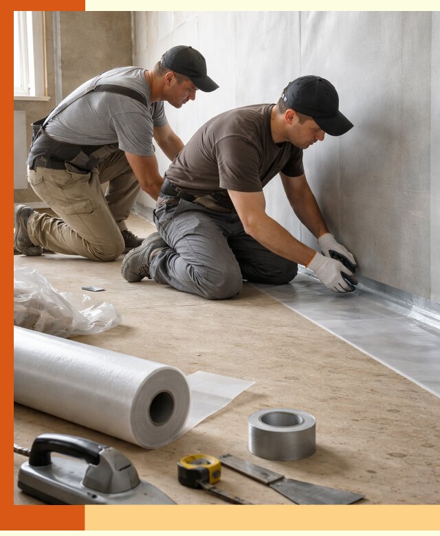 Монтаж пароизоляции для дома и помещений в Железногорске