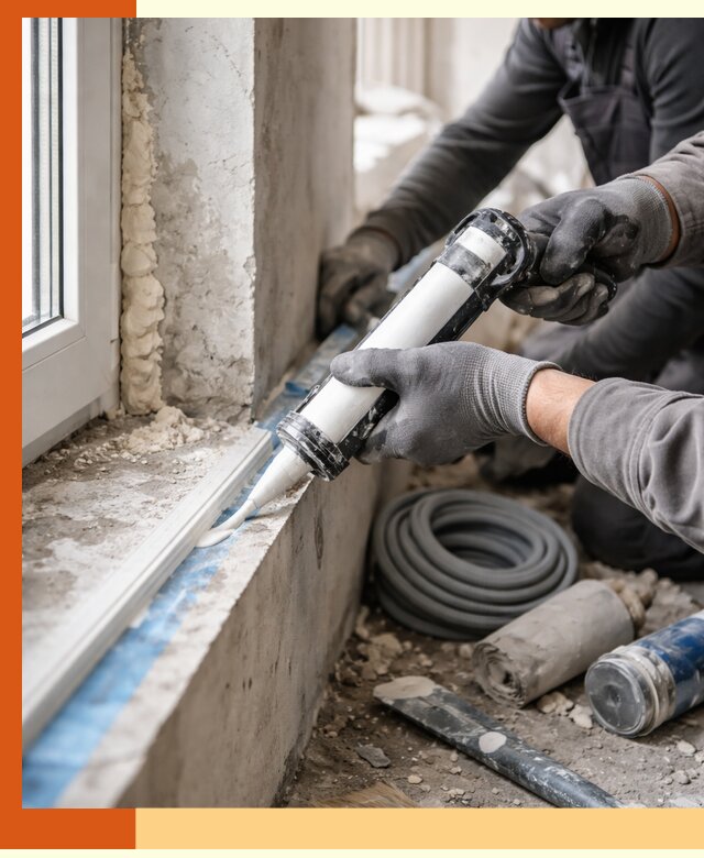 Герметизация стыков и примыканий зданий в Железногорске